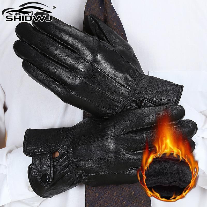 Leather Driving Glove - بولي Leather قفازات جلدية التكتيكية للرجال