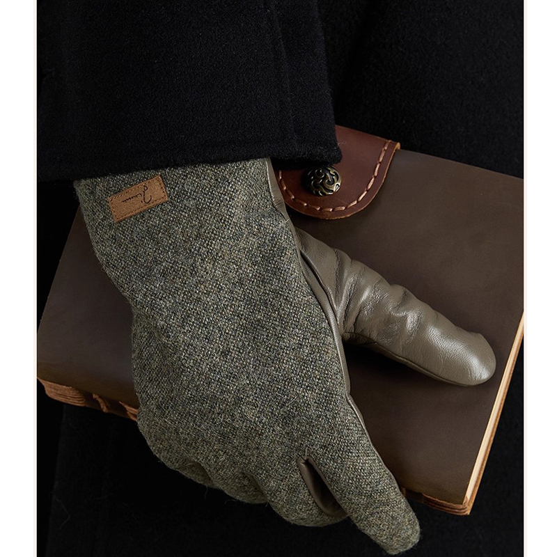 Wool Glove Lined - قفازات شتوية للرجال تعمل باللمس روسيا
