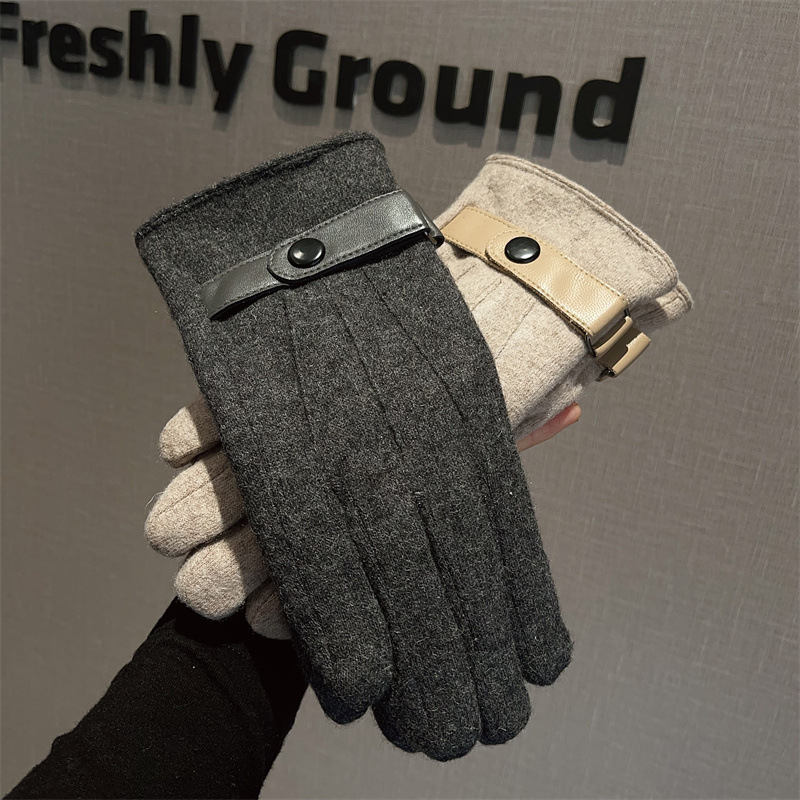 Wool Glove Lined - قفازات رجالية من الصوف مبطنة بالصوف