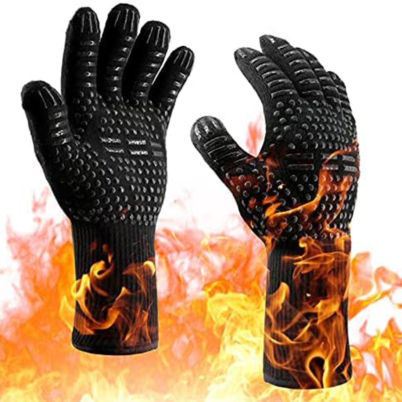 Oven Mitt Silicone - زوج واحد من قفازات الفرن، قفازات