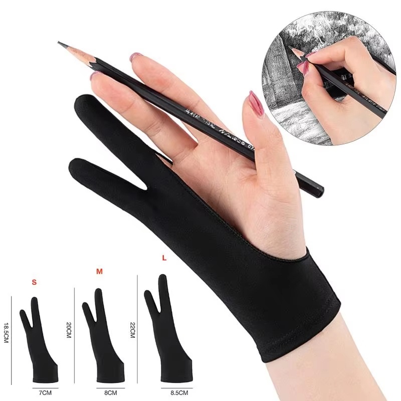 Touchscreen Glove Capacitive - S/M/L قفازات رسم بإصبعين مضادة للمس