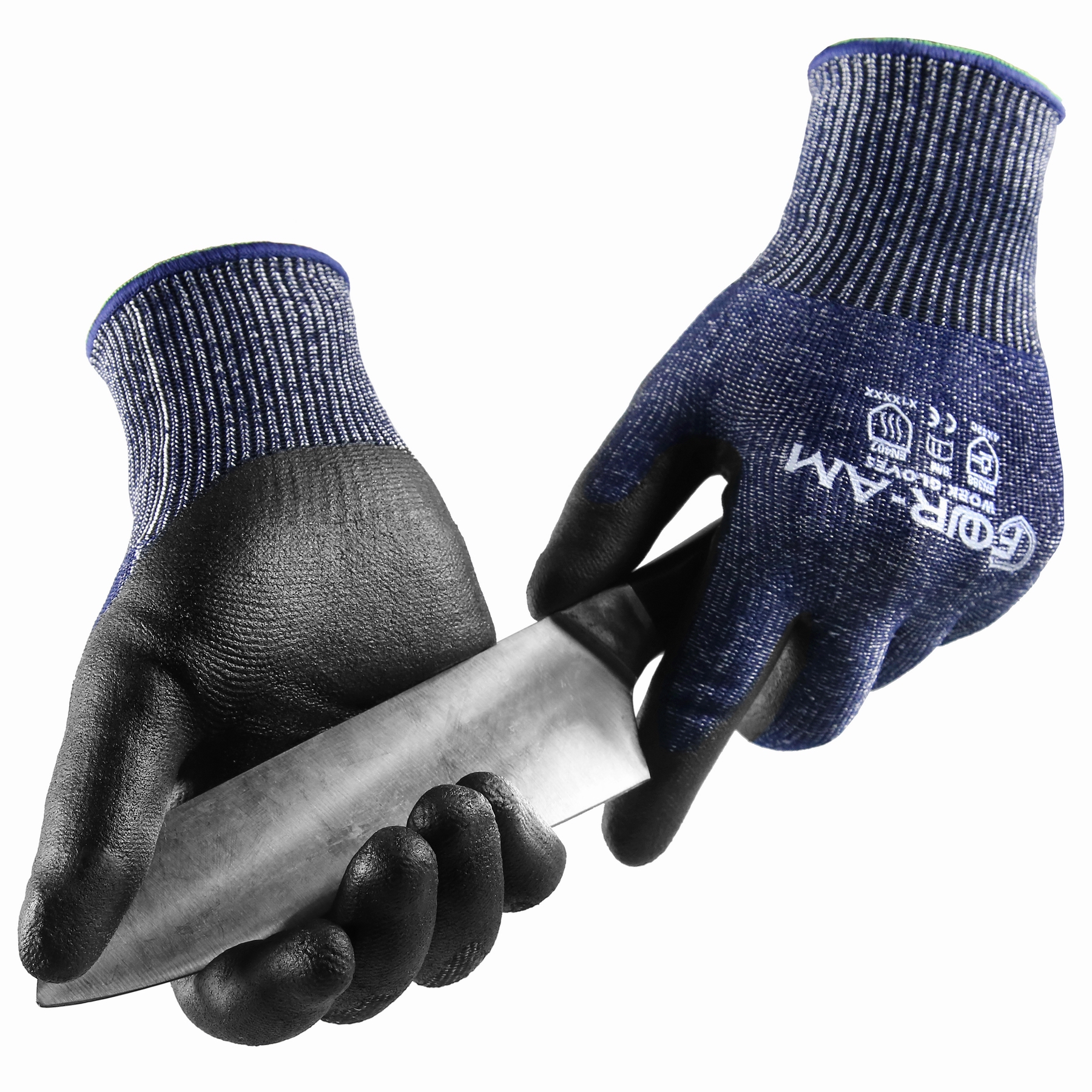 Nitrile Mechanic Glove - 1/3 زوج، قفازات مقاومة للقطع من