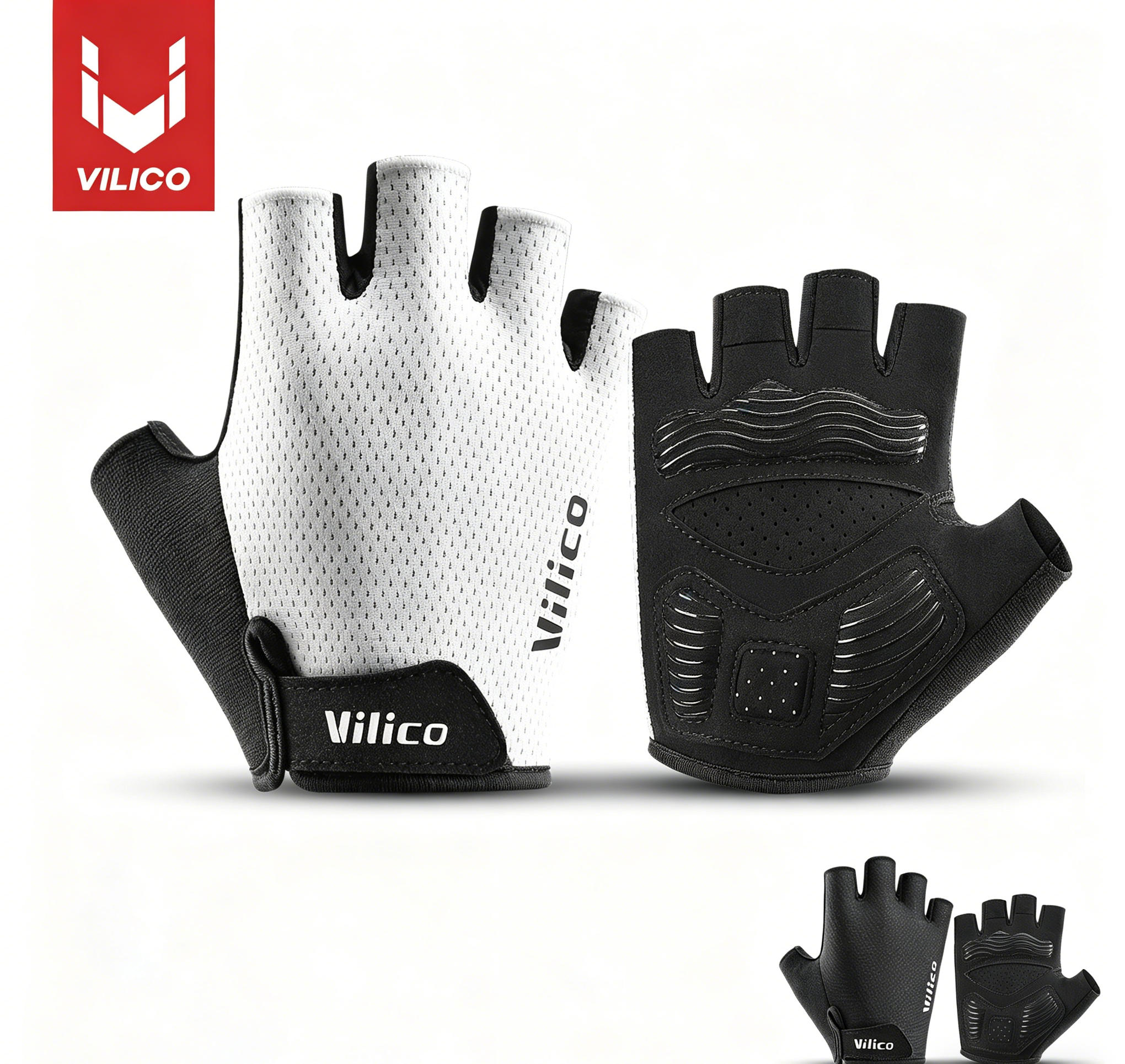 Workout Glove Gym - قفازات ركوب الدراجات نصف الأصابع من