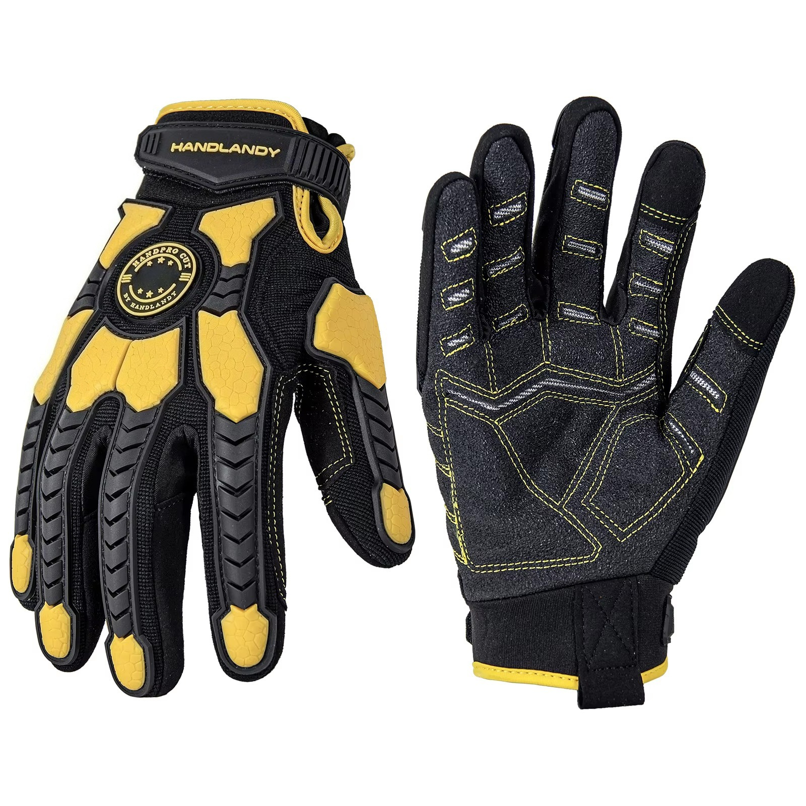 Work Glove Impact - قفازات عمل صناعية شديدة التحمل مقاومة