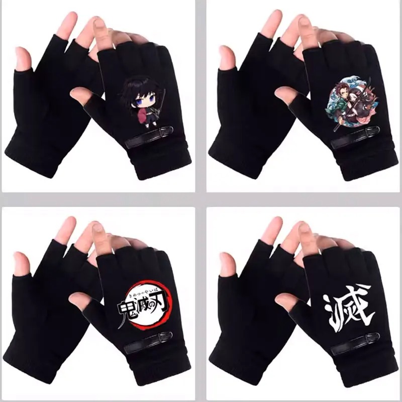 Fingerless Glove Knit - أنيمي شيطان القاتل طالب نصف اصبع