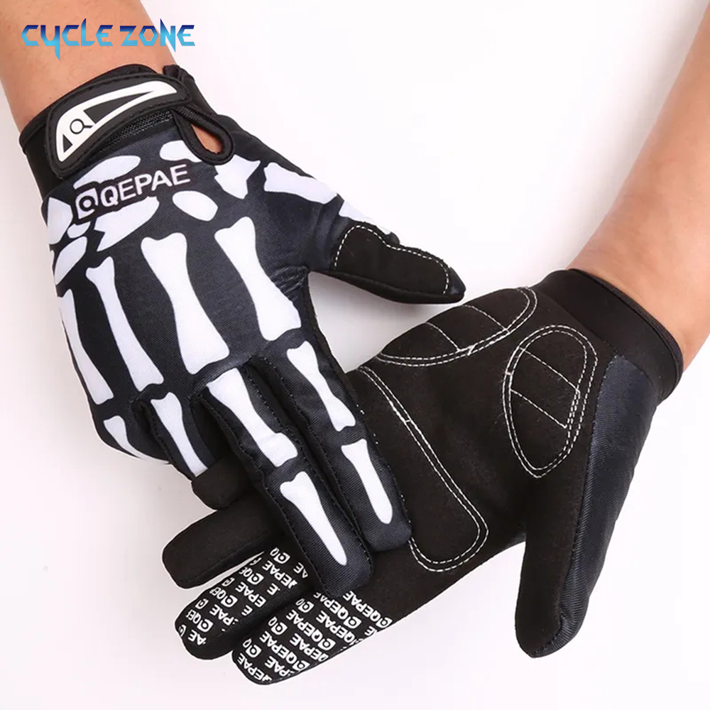 Gardening Glove Waterproof - قفازات كاملة الأصابع الهيكل العظمي طباعة