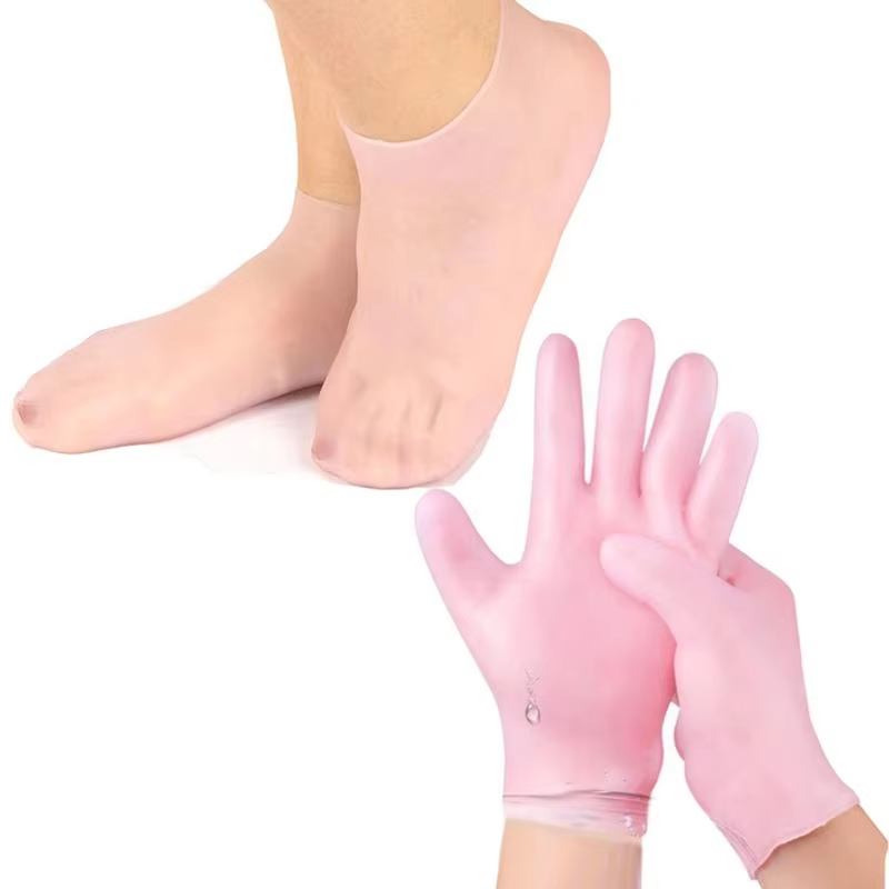 Latex Disposable Glove - 1 زوج سيليكون العناية بالقدم الجوارب