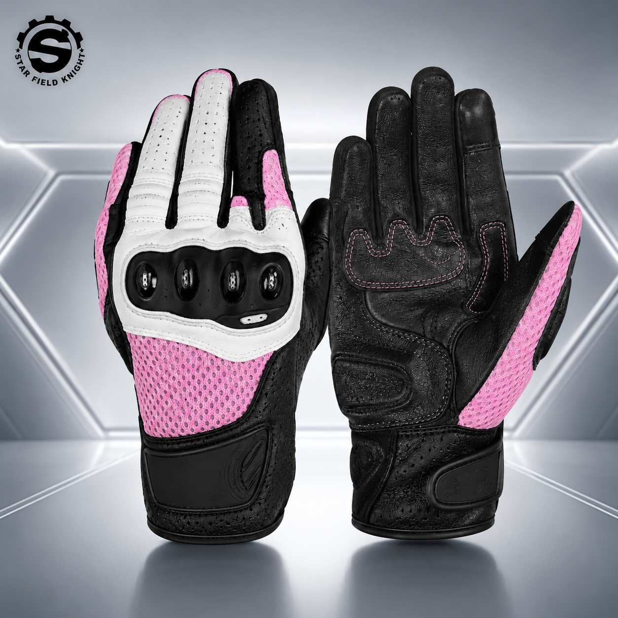 Motorcycle Glove Knuckle - قفازات ركوب الدراجات النارية للنساء من