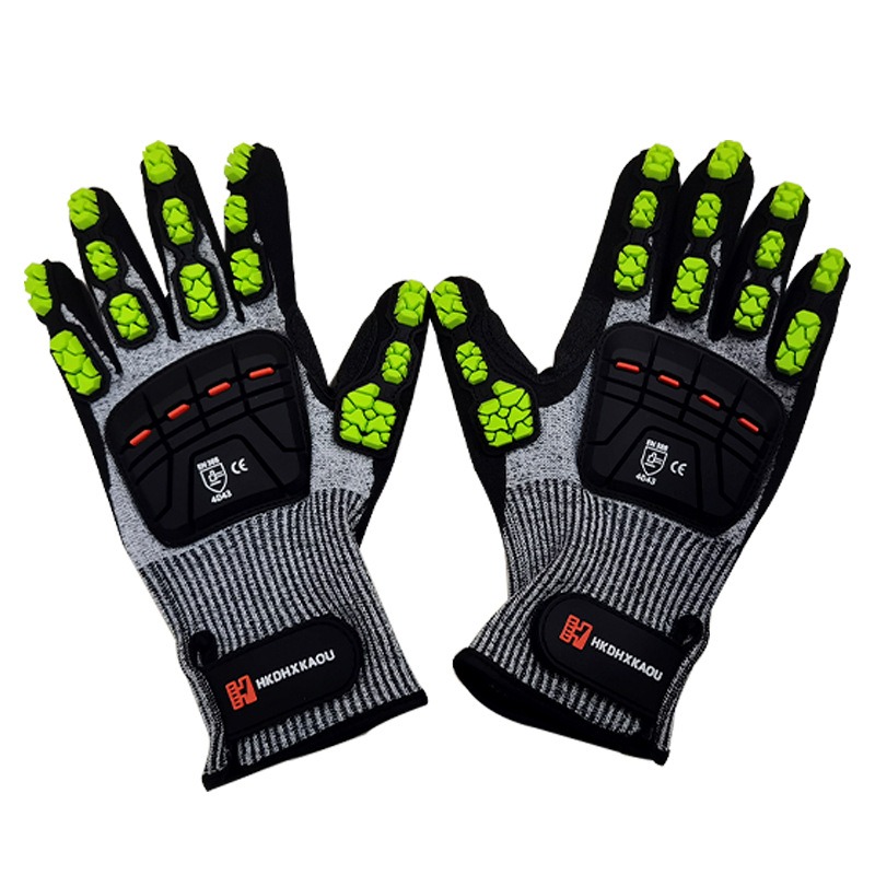Work Glove Impact - قفازات TPR ميكانيكية جديدة مضادة للصدمات