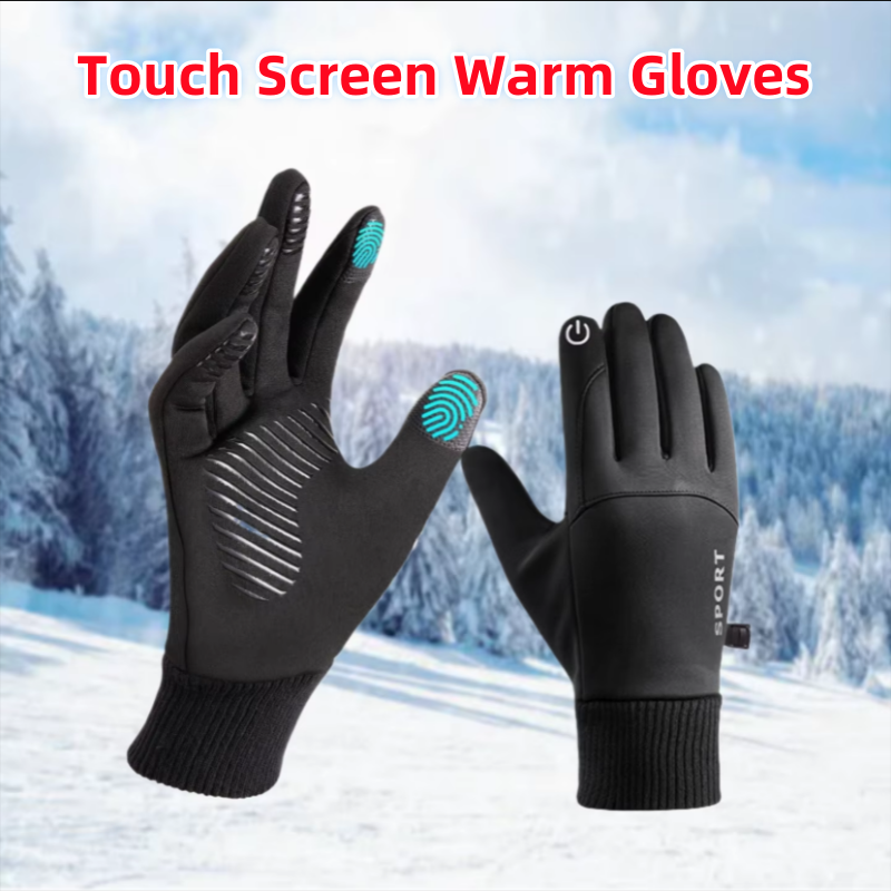 Leather Driving Glove - قفازات الشتاء الرجال النساء شاشة تعمل