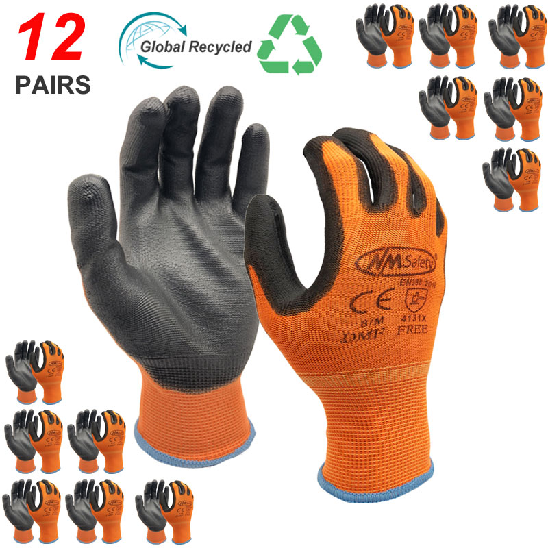 Nitrile Mechanic Glove - NMSafety 12 زوجًا من قفازات العمل