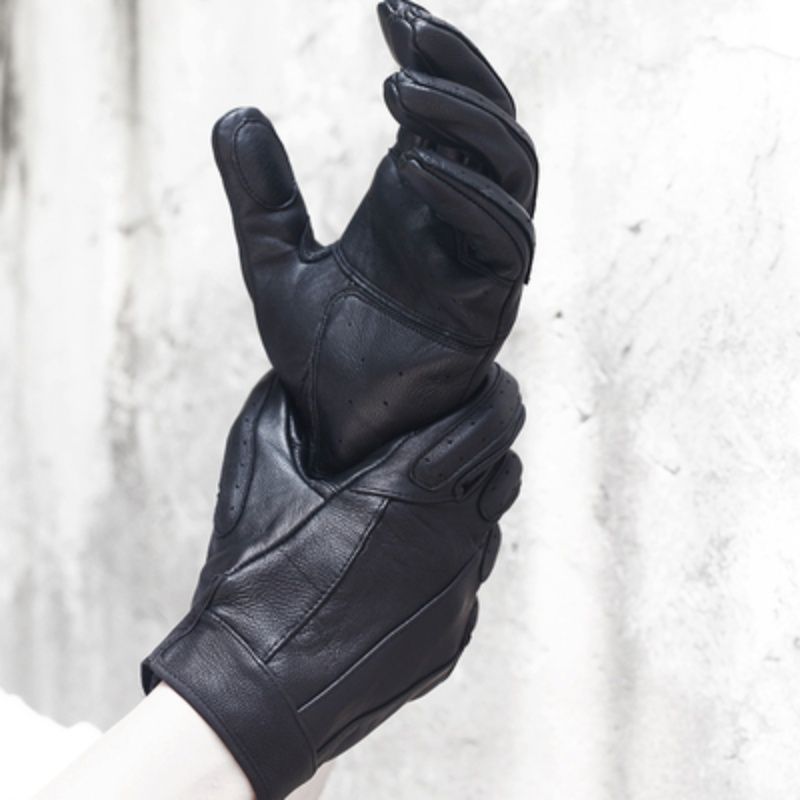Leather Driving Glove - زوج من قفازات ركوب الدراجات والقيادة