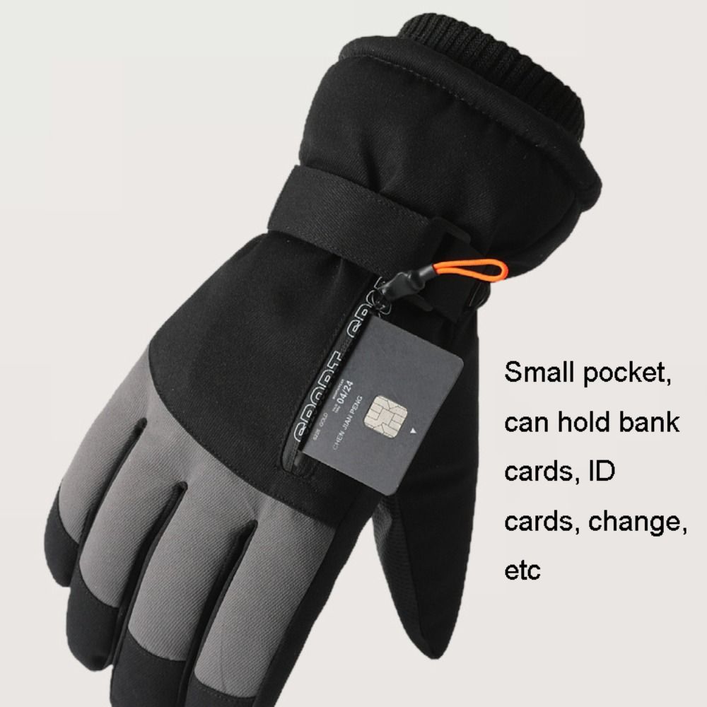 Ski Glove Waterproof - قفازات شتوية دافئة مقاومة للرياح، قفازات