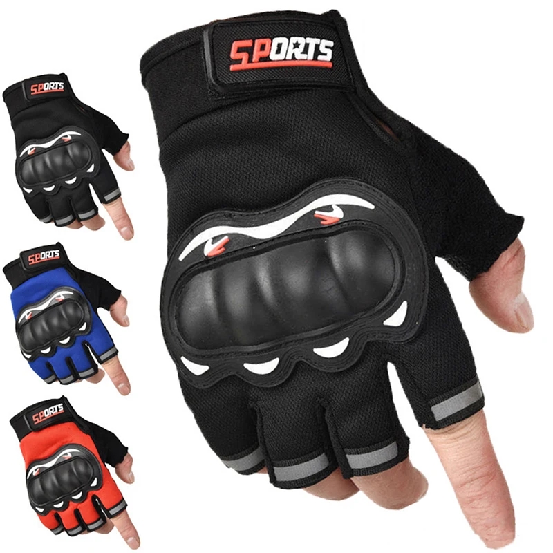 Motorcycle Glove Knuckle - قفازات الدراجات النارية للرجال كاملة/نصف إصبع