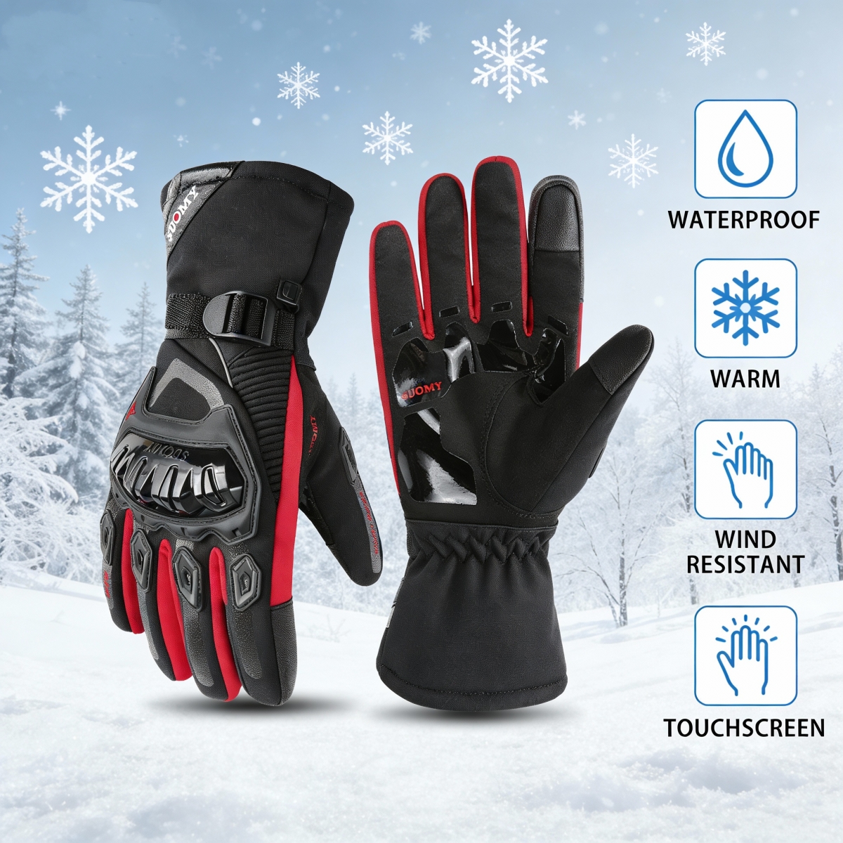 قفازات شتوية مقاومة للماء للدر - مراجعة Winter Glove Insulated وسعره