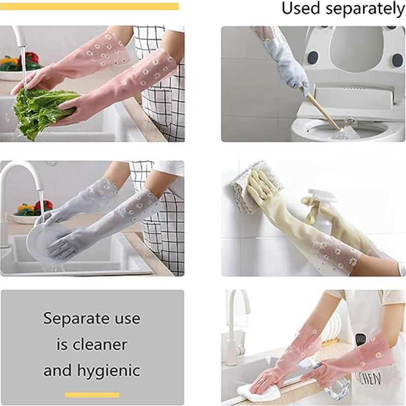 قفازات تنظيف الأطباق 3 أزواج - - مراجعة Rubber Glove Cleaning وسعره