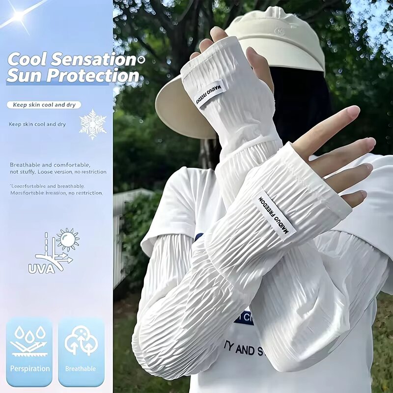 قفازات صيفية فضفاضة من الحرير  - مراجعة Fingerless Glove Knit وسعره