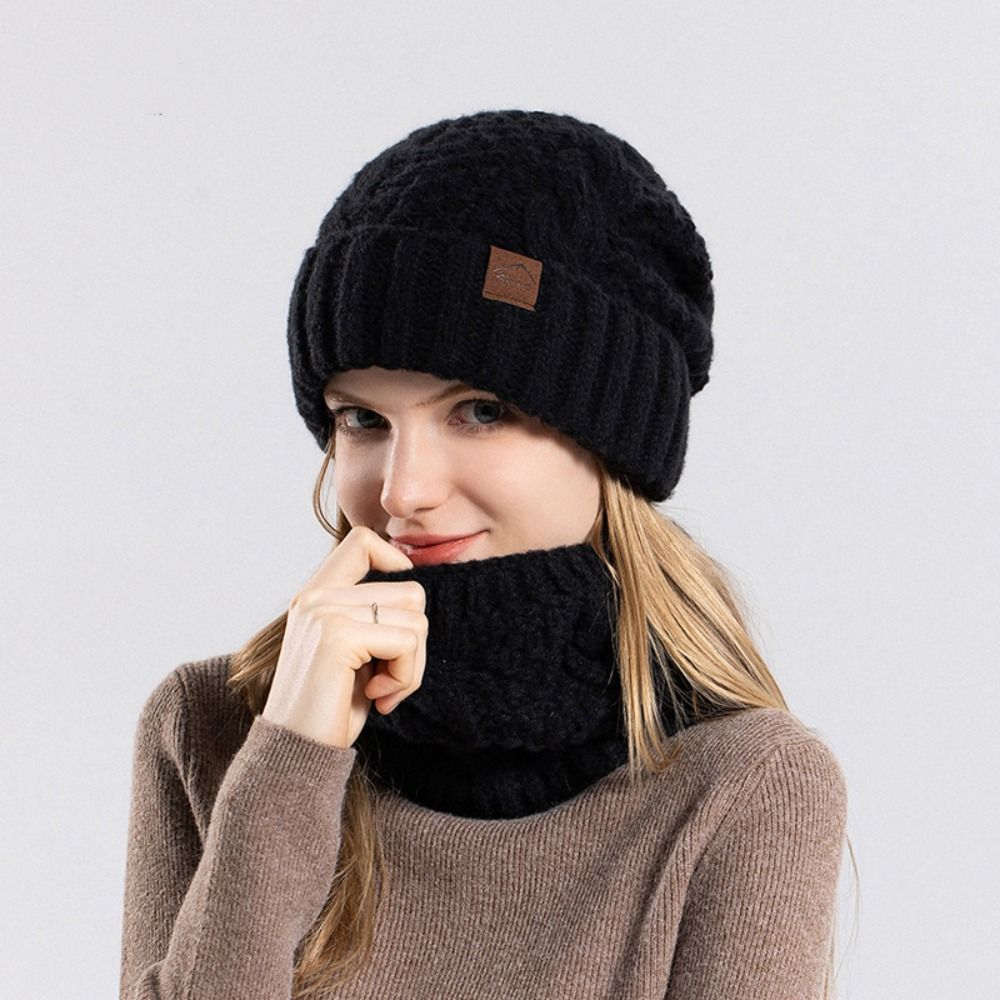 طقم قبعة وشاح شتوي ناعم مبطن ب - مراجعة Wool Glove Lined وسعره