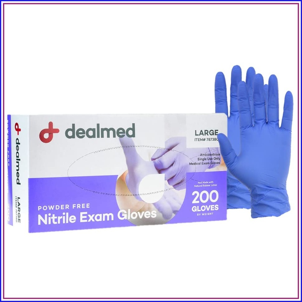 قفازات نتريل كبيرة الحجم للاست - مراجعة Exam Glove Nitrile وسعره