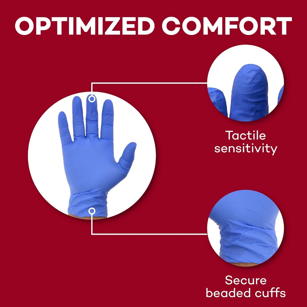 قفازات نتريل كبيرة الحجم للاست - مراجعة Exam Glove Nitrile وسعره