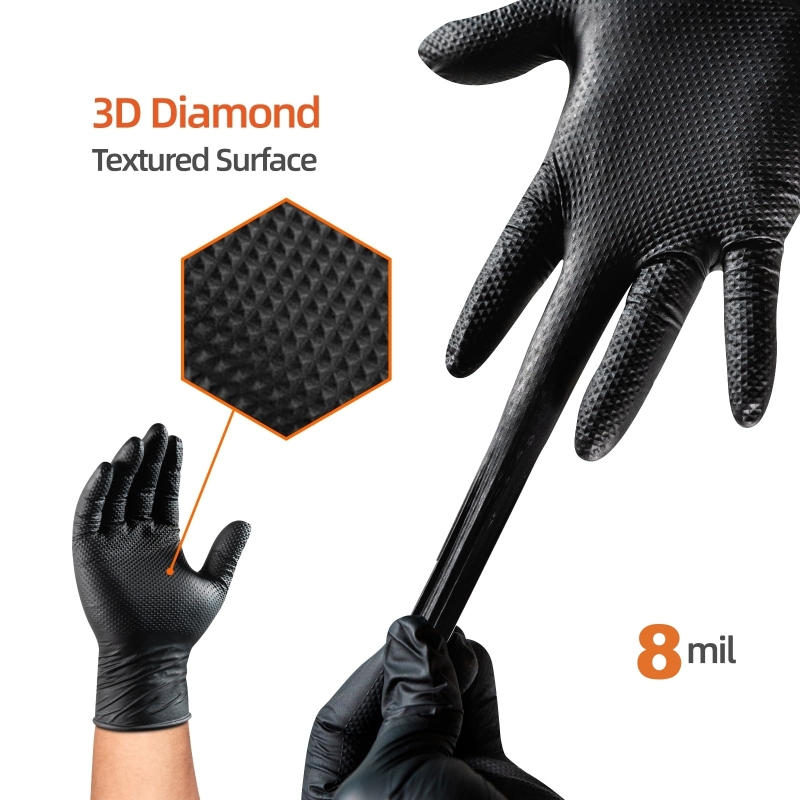 قفازات نيتريل سوداء شديدة التح - مراجعة Nitrile Mechanic Glove وسعره