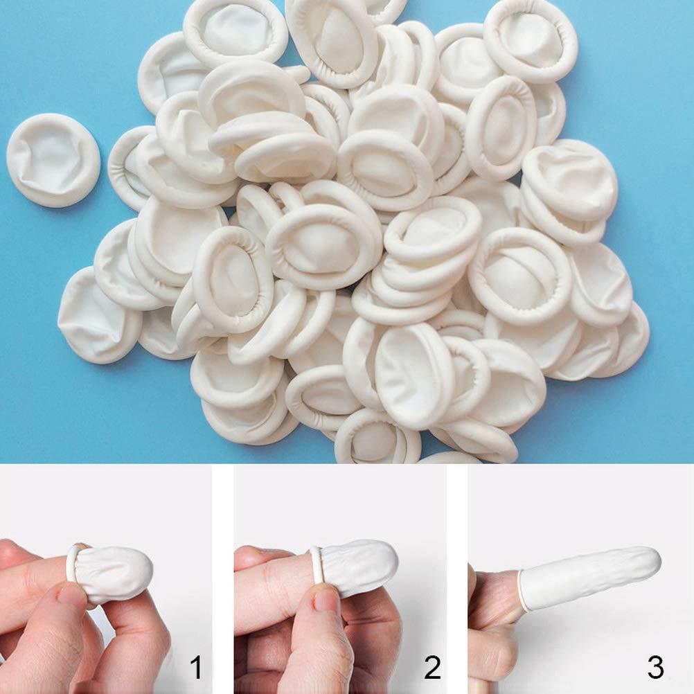 100/200 قطعة من أغطية الأصابع  - مراجعة Latex Disposable Glove وسعره