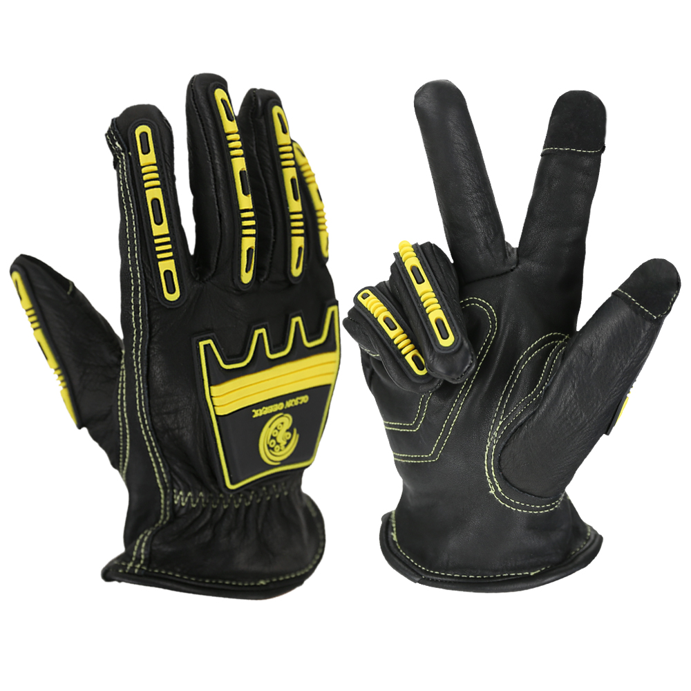 قفازات عمل جلدية صدمية، قفاز ع - مراجعة Work Glove Impact وسعره