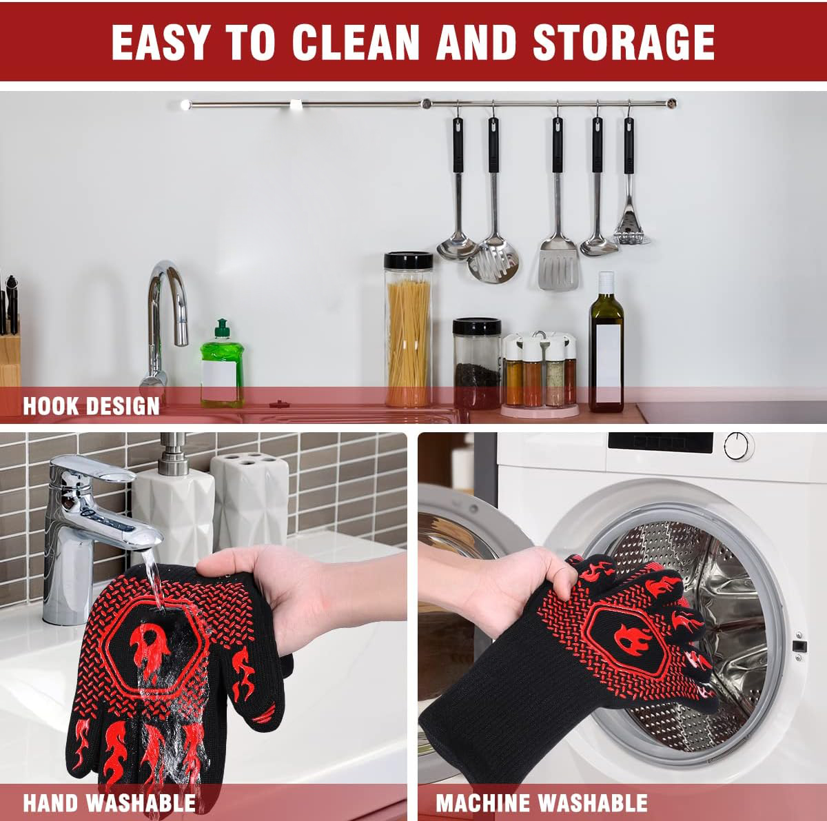 قفازات شواء للشواء مقاومة لدرج - مراجعة Oven Mitt Silicone وسعره