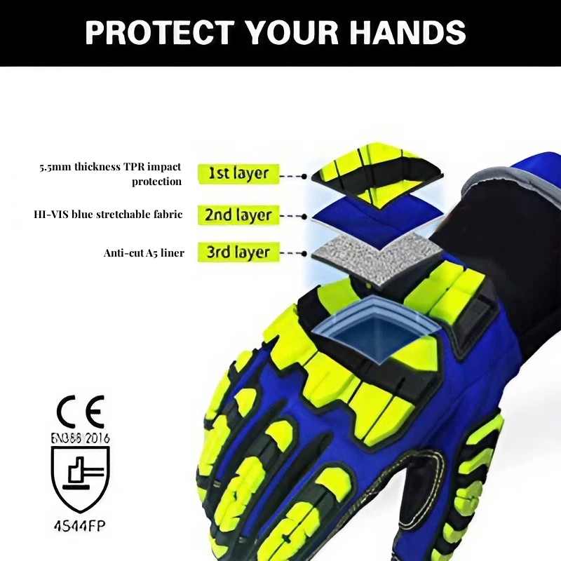قفازات عمل XYEHS ANSI CUT A5 ل - مراجعة Work Glove Impact وسعره