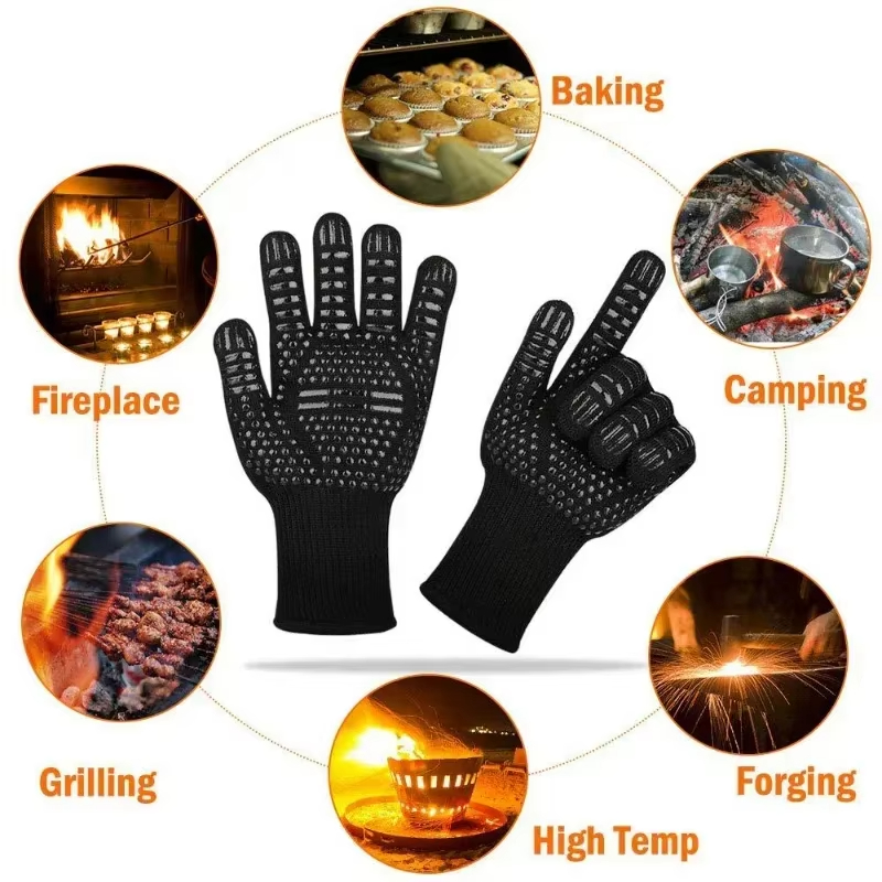 قطعة واحدة قفازات شواء مقاومة  - مراجعة Oven Mitt Silicone وسعره