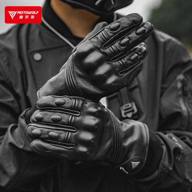 قفازات شتوية للدراجات النارية  - مراجعة Motorcycle Glove Knuckle وسعره
