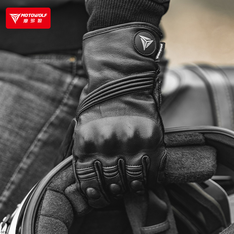 قفازات شتوية للدراجات النارية  - مراجعة Motorcycle Glove Knuckle وسعره