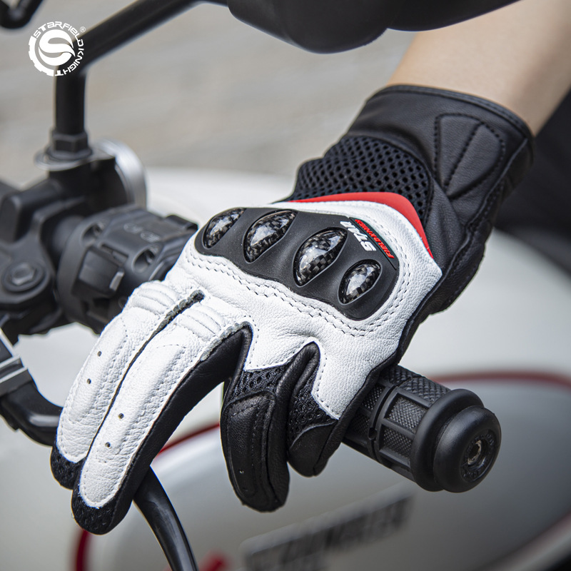 قفازات دراجات نارية نسائية من  - مراجعة Motorcycle Glove Knuckle وسعره