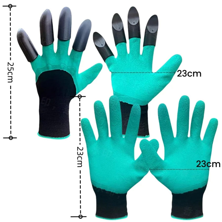زوج من قفازات الحدائق المزودة  - مراجعة Gardening Glove Waterproof وسعره
