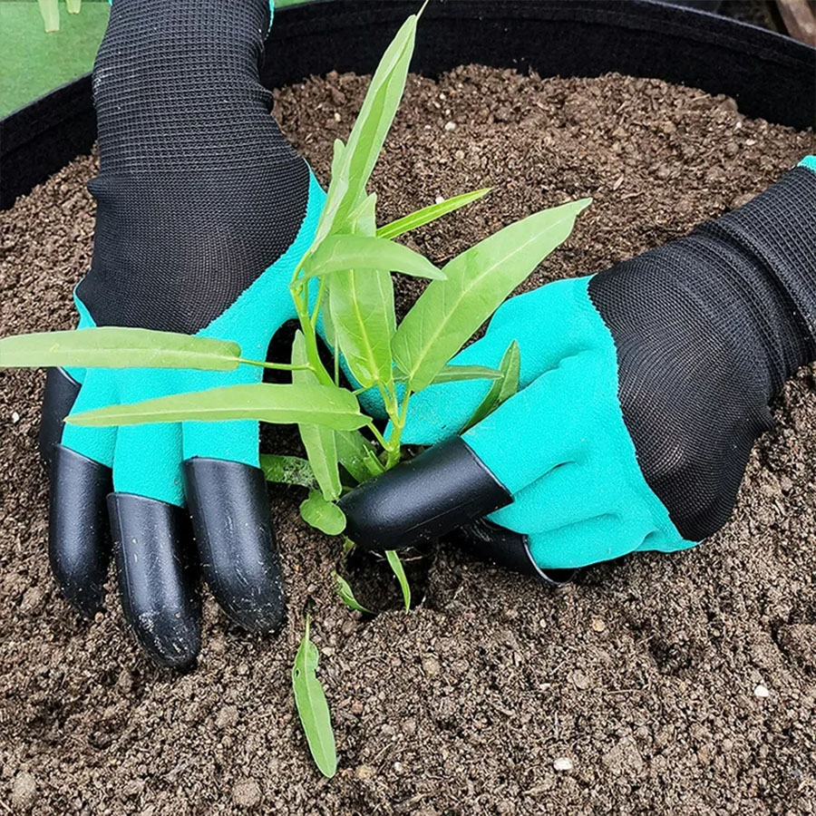 زوج من قفازات الحدائق المزودة  - مراجعة Gardening Glove Waterproof وسعره