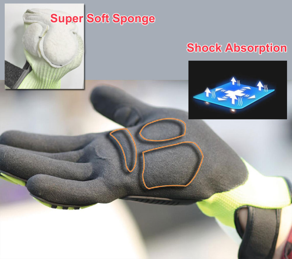 NMSafety قفازات عالية الجودة ا - مراجعة Work Glove Impact وسعره