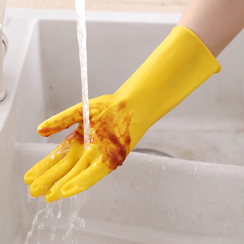 3 أزواج من القفازات المنزلية ا - مراجعة Dish Glove Rubber وسعره