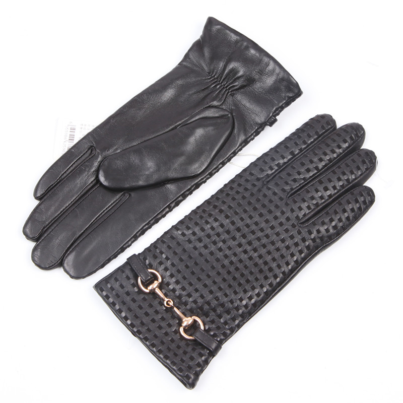 قفازات جلدية حقيقية الإناث الح - مراجعة Wool Glove Lined وسعره
