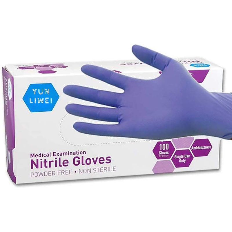 قفازات نتريل ناعمة بنفسجية الل - مراجعة Exam Glove Nitrile وسعره