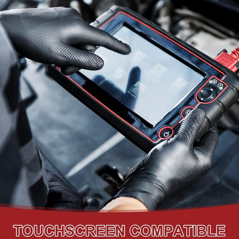 قفازات النتريل شديدة التحمل سم - مراجعة Nitrile Mechanic Glove وسعره