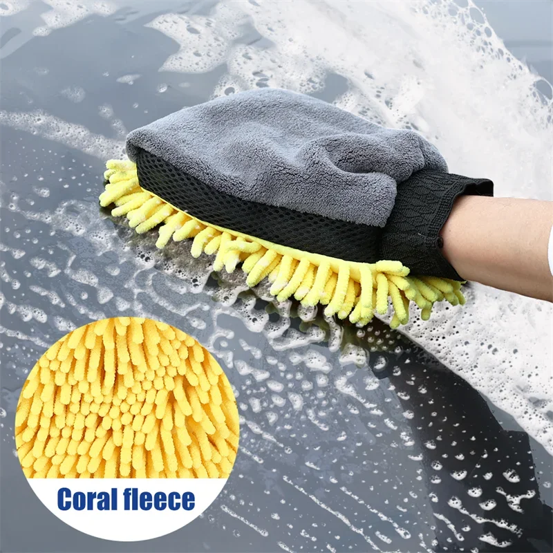 1/5 قطعة قفازات غسيل السيارات  - مراجعة Gardening Glove Waterproof وسعره