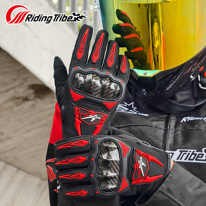 قفازات RidingTribe للدراجات ال - مراجعة Motorcycle Glove Knuckle وسعره