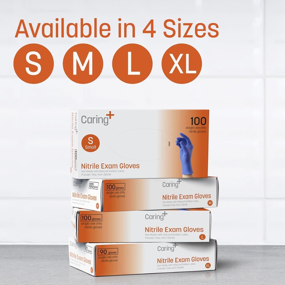 قفازات النتريل الطبية، زرقاء،  - مراجعة Exam Glove Nitrile وسعره