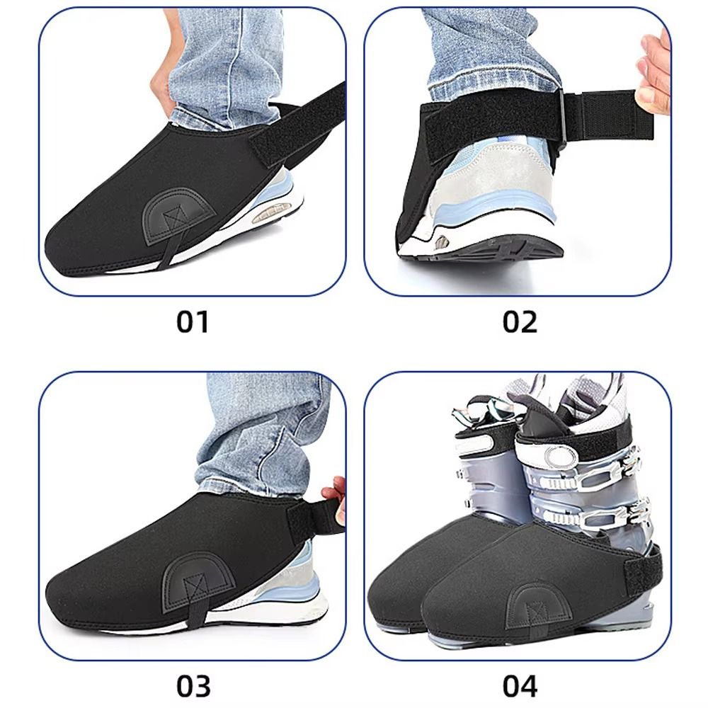 أغطية أحذية التزلج المضادة للا - مراجعة Winter Glove Insulated وسعره