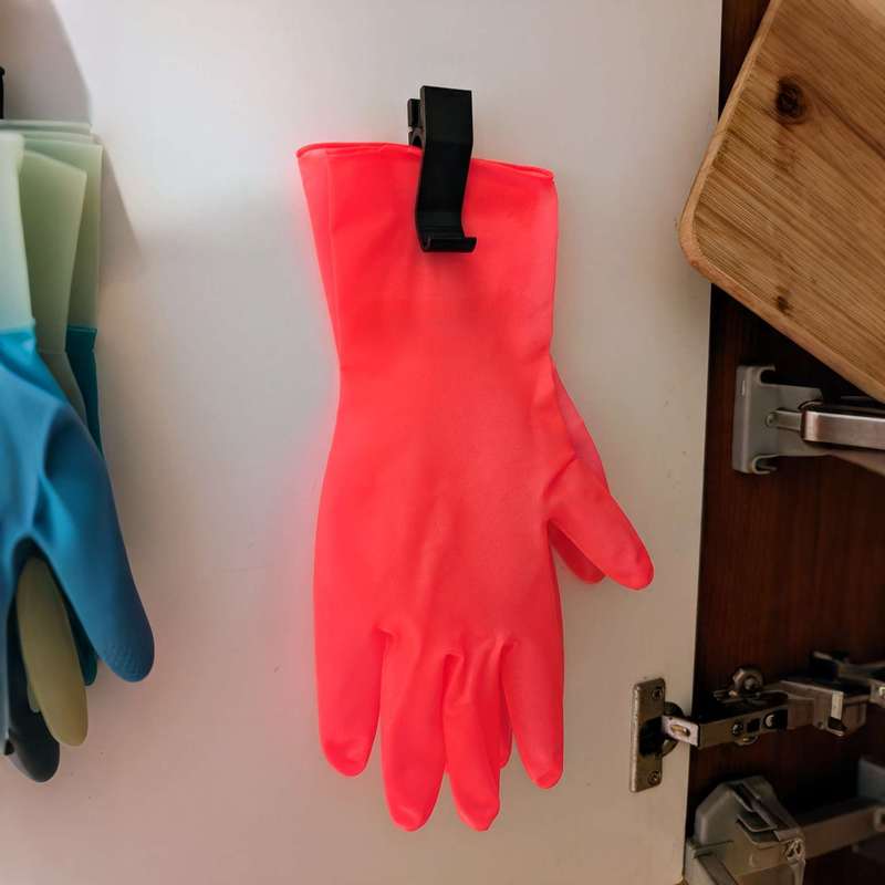 حامل تعليق جداري للمطبخ والحما - مراجعة Rubber Glove Cleaning وسعره