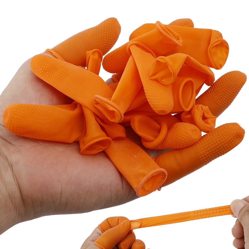 100/10 قطعة أغطية أصابع مطاطية - مراجعة Latex Disposable Glove وسعره