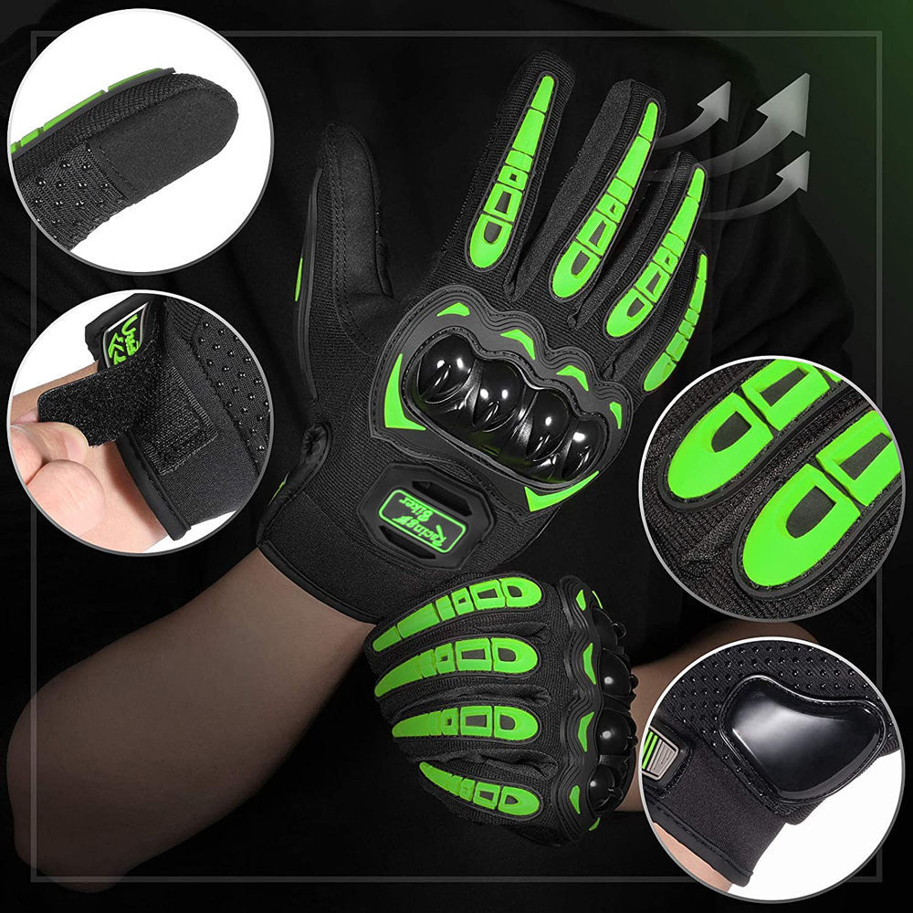 قفازات دراجات نارية احترافية ق - مراجعة Motorcycle Glove Knuckle وسعره