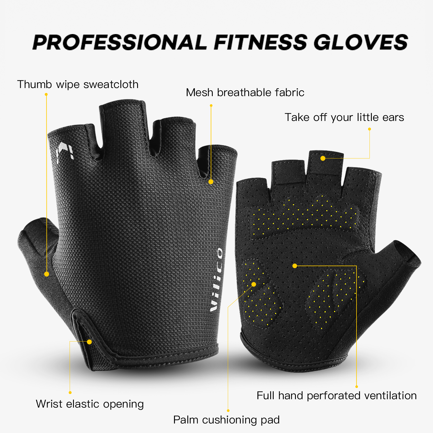 قفازات فيليكو الرياضية لركوب ا - مراجعة Workout Glove Gym وسعره