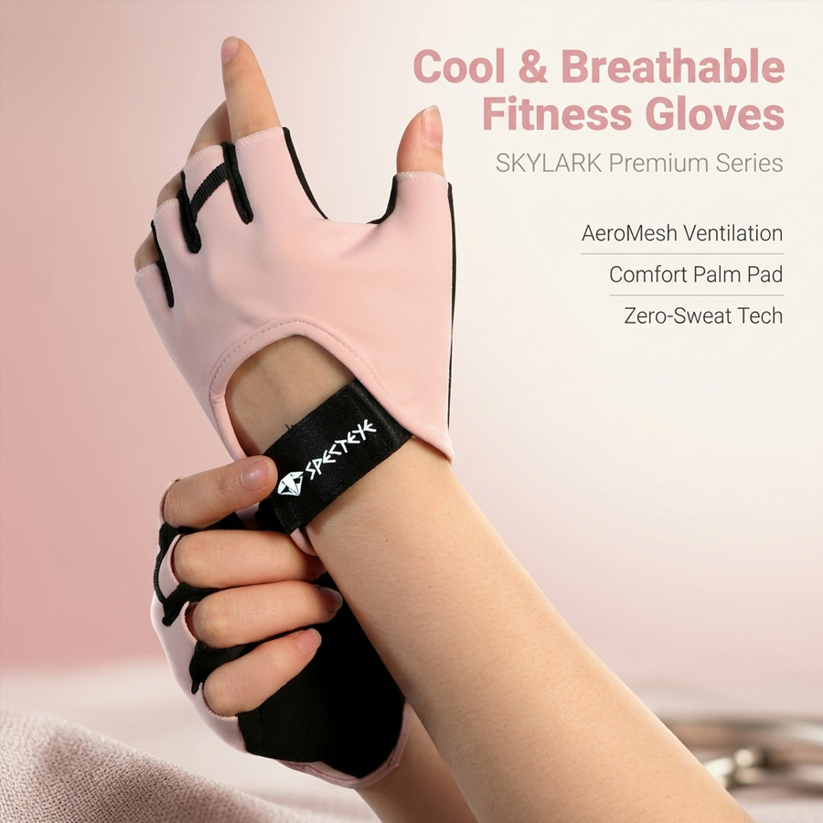 قفازات لياقة بدنية نسائية وردي - مراجعة Workout Glove Gym وسعره