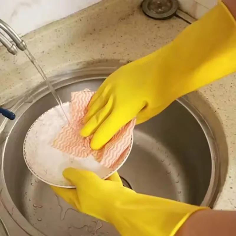 1-10 قطعة قفازات الأعمال المنز - مراجعة Dish Glove Rubber وسعره